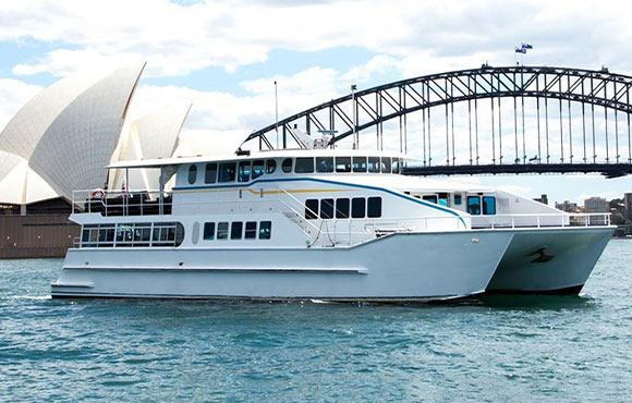 Eclipse is a modern party boat with exceptional nautical design, ideal for harbour events